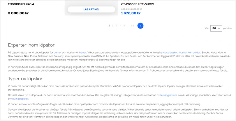 Illustration av text med långa textrader